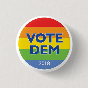 Abstimmungs-DM-Regenbogenknopf 2018 Button