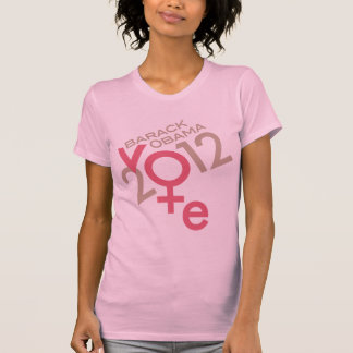 Abstimmungs-Geschlechts-Symbol Obama 2012 T-Shirt
