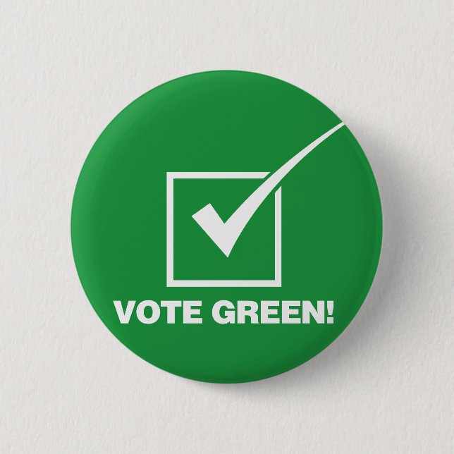 Abstimmungs-Grün - Körper Button (Vorderseite)