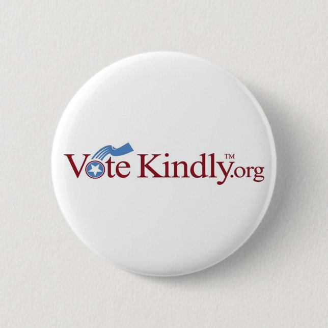 Abstimmungs-Kindly roter Knopf Button (Vorderseite)