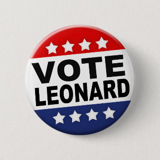 Abstimmungs-Leonard-Knopf Button