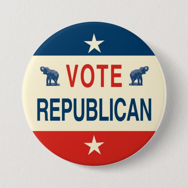 Abstimmungs-Republikaner-Knopf Button (Vorderseite)