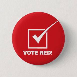 Abstimmungs-Rot - Körper Button