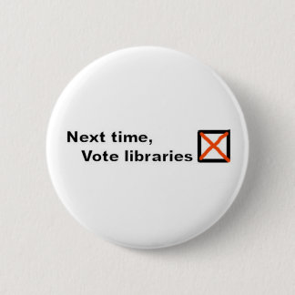 Abstimmungsbibliotheks-Abzeichen Button