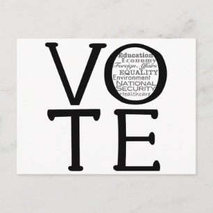 Abstimmungsfragen Postkarte