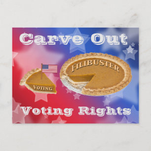 Abstimmungsrechte Filibuster Carve-Out Postkarte