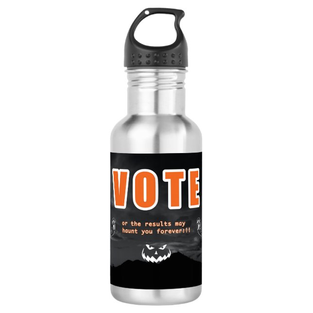 Abstimmungstaktik Edelstahlflasche (Vorderseite)