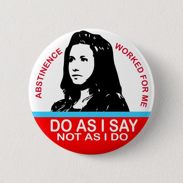 Abstinenz-nur Knopf Button (Vorderseite)