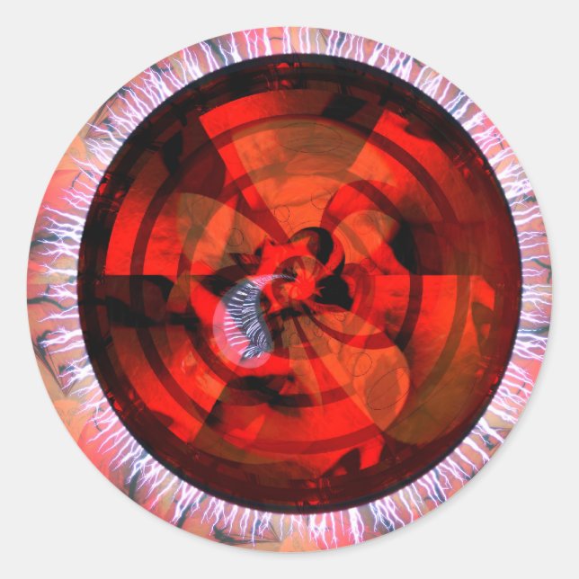 Abstracdelica #004 Sticker (Vorderseite)