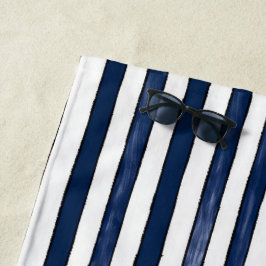 Abstrack Blue Stripes Nahtlos Strandtuch