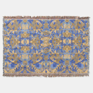 Abstrack Blue Yellow Exclusive Muster Decke