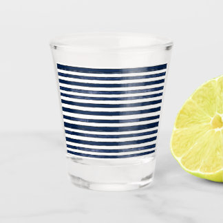 Abstrack Marine Streifen Nahtlos Schnapsglas