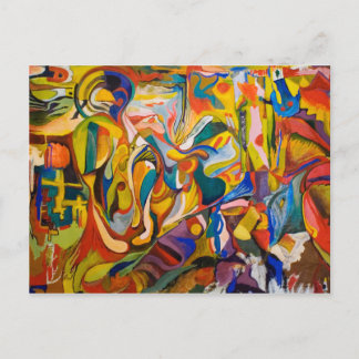 abstraCodAction-Postkarte Postkarte