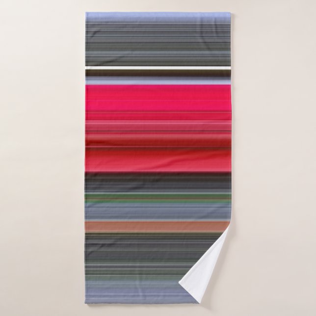 Abstract #1: Red and Grey (Serviette de bain)