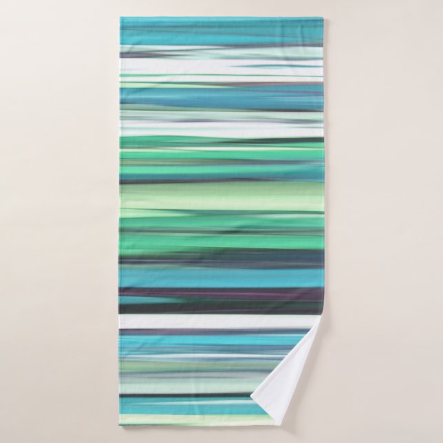 Abstract #2: Aqua blue blue blur Badehandtuch (Badehandtuch)