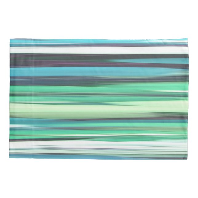 Abstract #2: Aqua blue blue blur Kissenbezug (Rückseite)