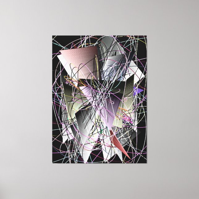 Abstract 3d Geometric Pattern  Leinwanddruck (Vorderseite)