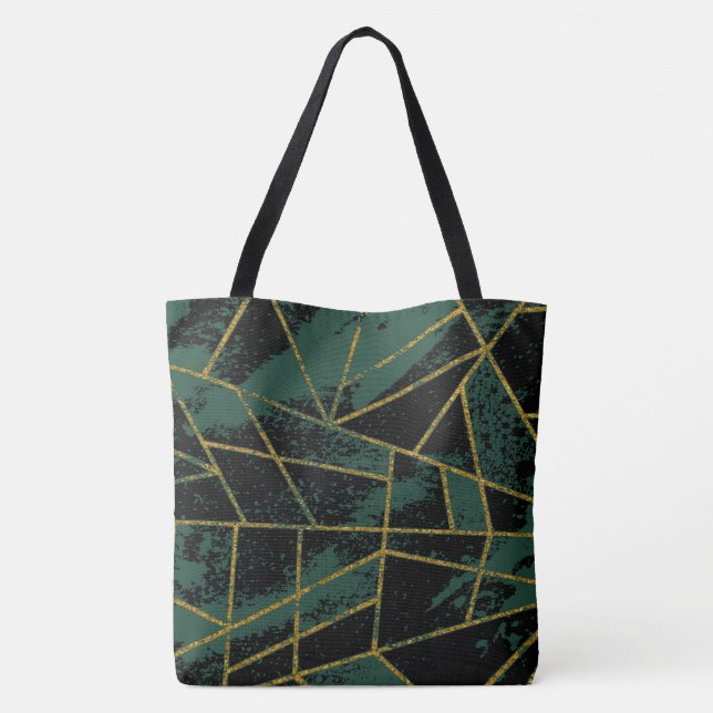 Abstract #941 Grün Tasche (Rückseite)