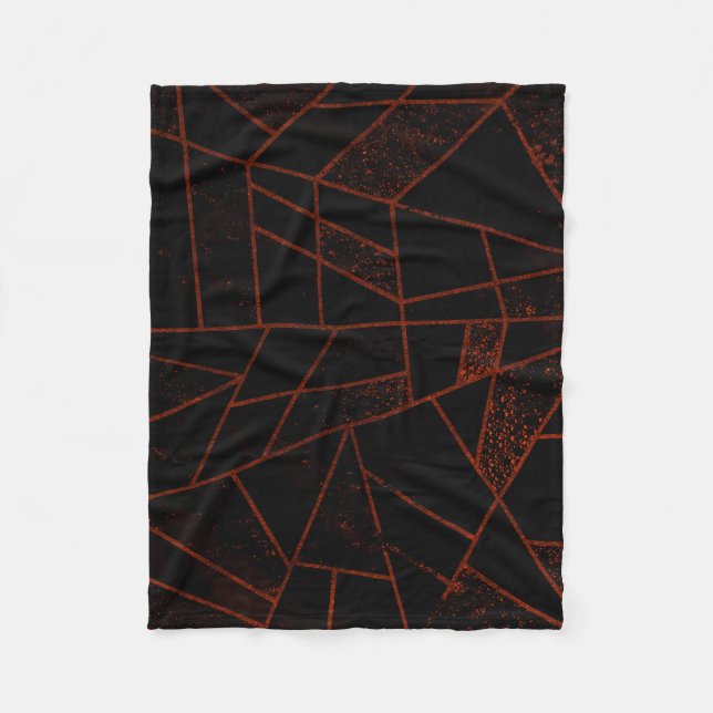 Abstract #948 Rot Fleecedecke (Vorderseite)