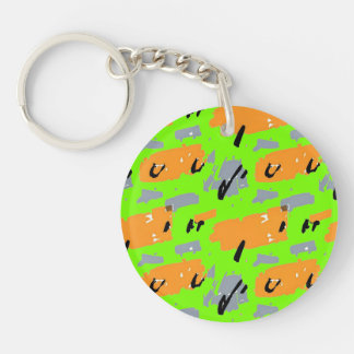 Abstract acrylic keychain