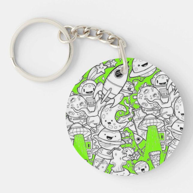 Abstract acrylic keychain (Devant)