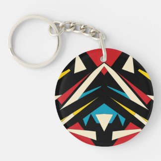 Abstract acrylic keychain