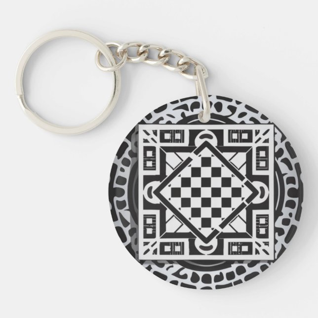 Abstract acrylic keychain (Devant)