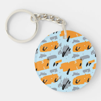 Abstract acrylic keychain