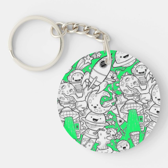 Abstract acrylic keychain (Devant)