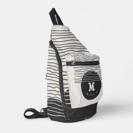 Abstract aesthetic minimal Monogram Modern Crossbody Bag