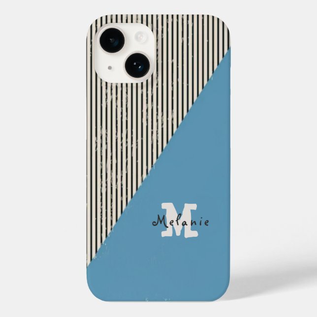 Abstract  aesthetic minimal trendy Monogram  Case-Mate iPhone 14 Hülle (Rückseite)