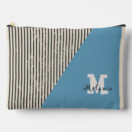 Abstract aesthetic minimal trendy Monogram Zubehörtasche