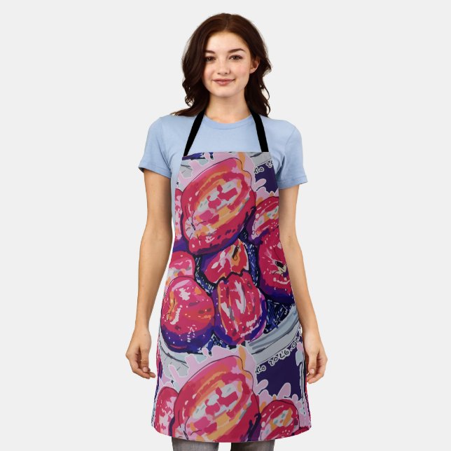 Abstract Apples Schürze (Getragen)