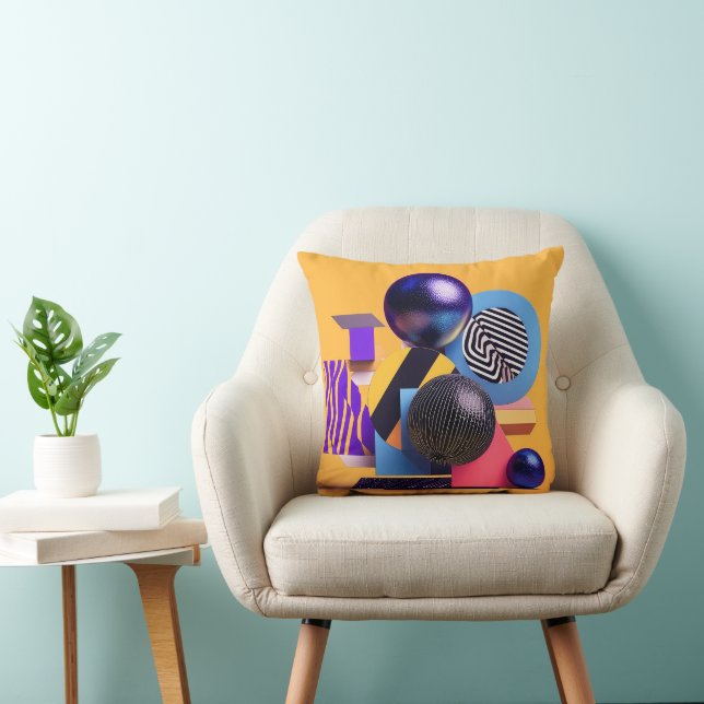 Abstract arrangement with colorful spheres kissen (Stuhl )