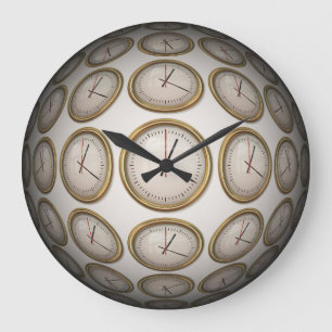 Abstract Art 89 Wall Clocks & Numeral Options Große Wanduhr