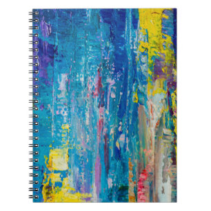 Abstract art background. Oil painting on canvas. C Notizblock