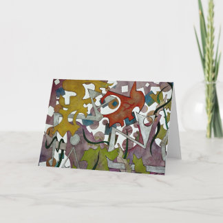 Abstract Art Blank Card Karte