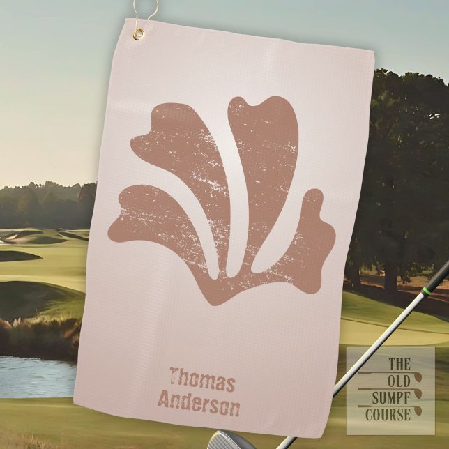 Abstract Art Brown Algae, Kelp Golfhandtuch (Von Creator hochgeladen)