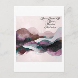 Abstract Art Design | Modern Minimalist Postkarte