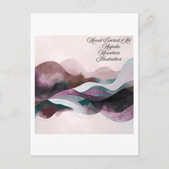 Abstract Art Design | Modern Minimalist Postkarte (Vorderseite)
