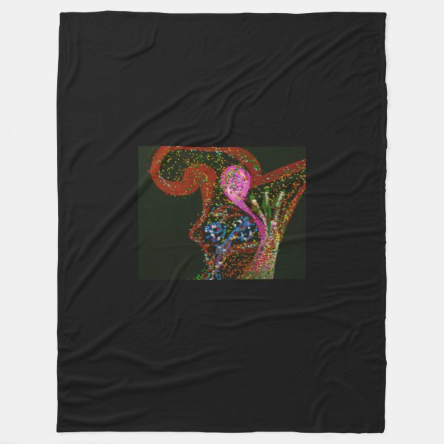 Abstract Art Fleece Blanket (Vorderseite)