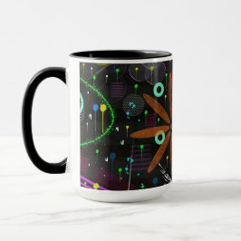 Abstract Art: Satellite  Tasse