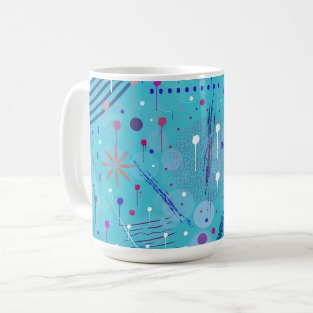 Abstract Art: Sparklers in the Sky Kaffeetasse (Vorderseite Links)