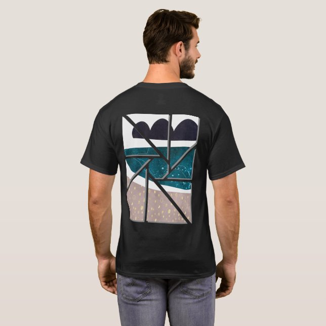 abstract art t-shirt (Schwarz voll)