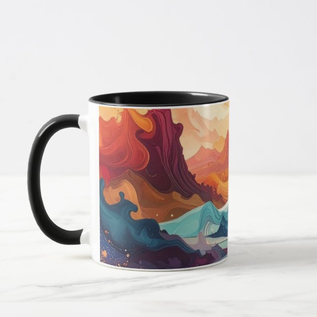 Abstract art tasse (Links)