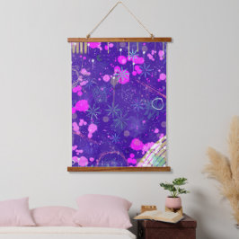 Abstract Art: the Creative Mind Wandteppich Mit Holzrahmen