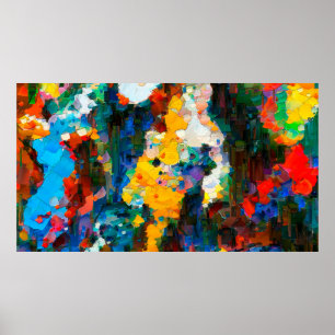 Abstract artistic background. Warm vibrant texture Poster
