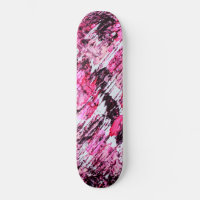 Abstract Artsy Pink Burgundy Red Acrylic Painting