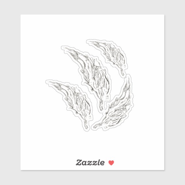 abstract aufkleber (Blatt)