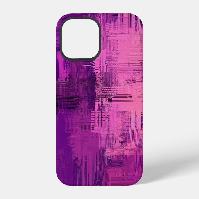 Abstract background. 2d illustration. Digital back iPhone 12 Hülle (Rückseite)